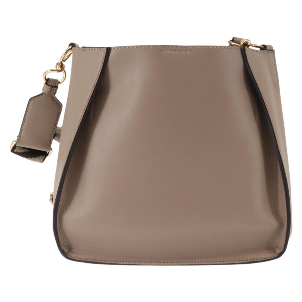 Stella MacCartney Shoulder Bag polyester Beige Auth BA6902