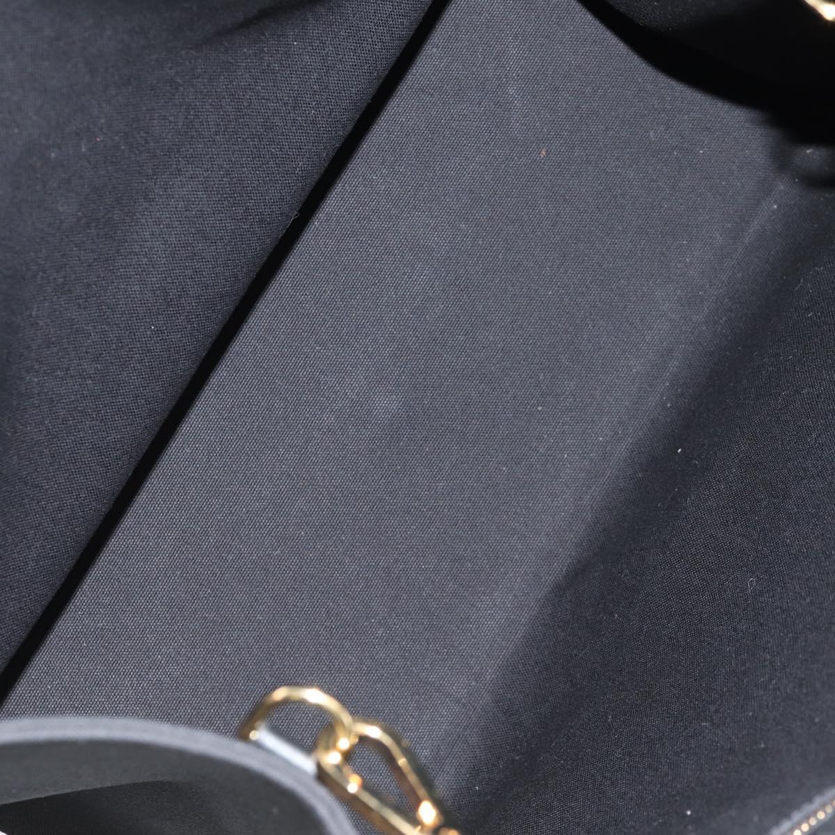 FENDI VERSACE Collaboration Tote Bag Canvas 2way Black Gold Auth BA6912M