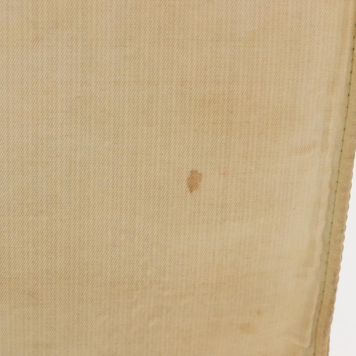 CHANEL Tote Bag Nylon Beige CC Auth BA6913