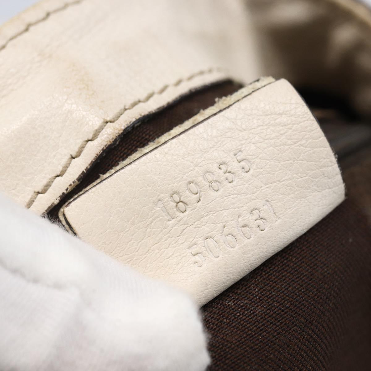 GUCCI GG Canvas Abbey Tote Bag Canvas Beige Auth BA6915