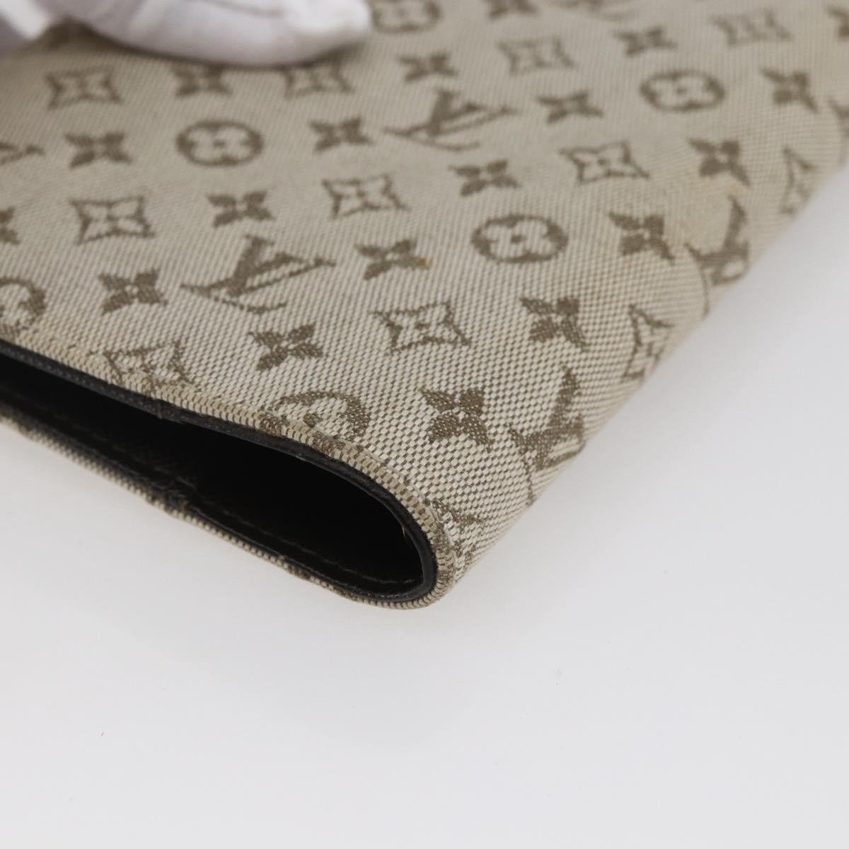 LOUIS VUITTON Monogram Mini Agenda PM Day Planner Cover Khaki R20911 Auth BA6916