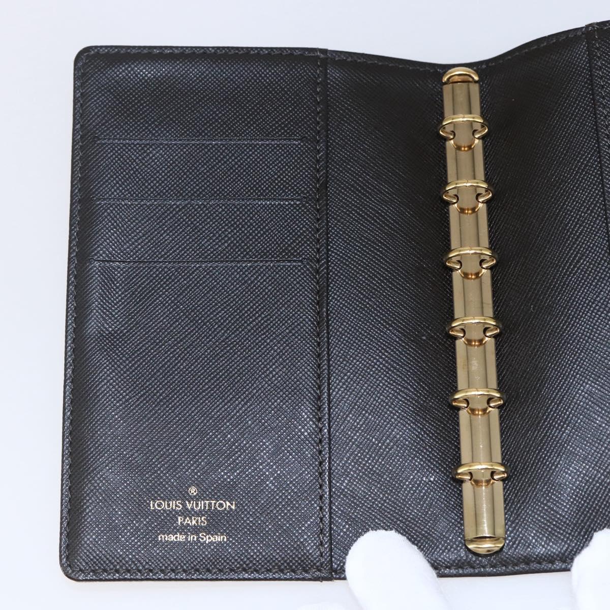LOUIS VUITTON Monogram Mini Agenda PM Day Planner Cover Khaki R20911 Auth BA6916