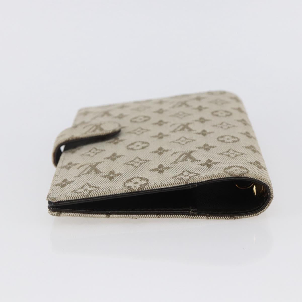 LOUIS VUITTON Monogram Mini Agenda PM Day Planner Cover Khaki R20911 Auth BA6916