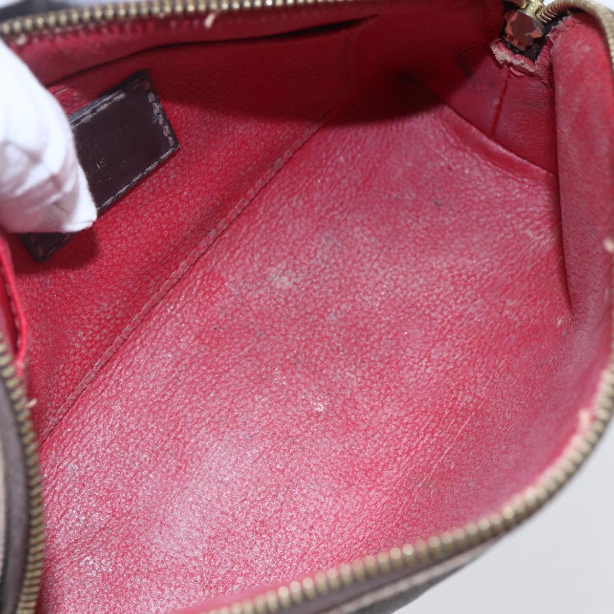 LOUIS VUITTON Damier Ebene Pochette Cosmetic PM Pouch N47516 LV Auth BA6917