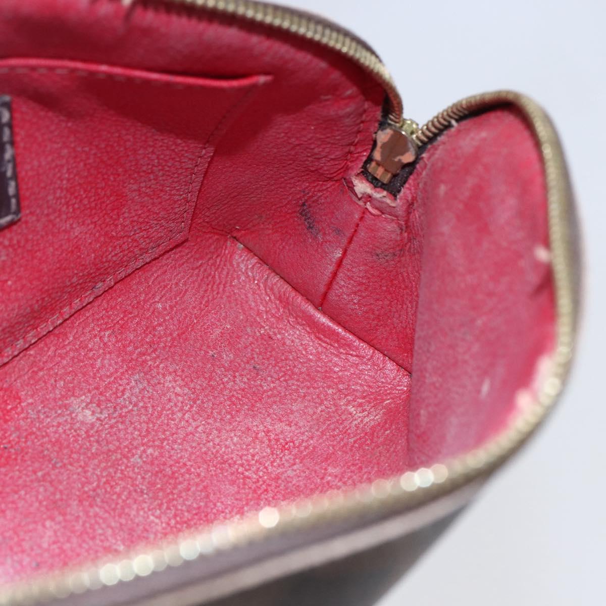 LOUIS VUITTON Damier Ebene Pochette Cosmetic PM Pouch N47516 LV Auth BA6917