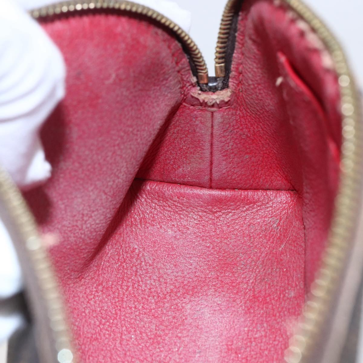 LOUIS VUITTON Damier Ebene Pochette Cosmetic PM Pouch N47516 LV Auth BA6917