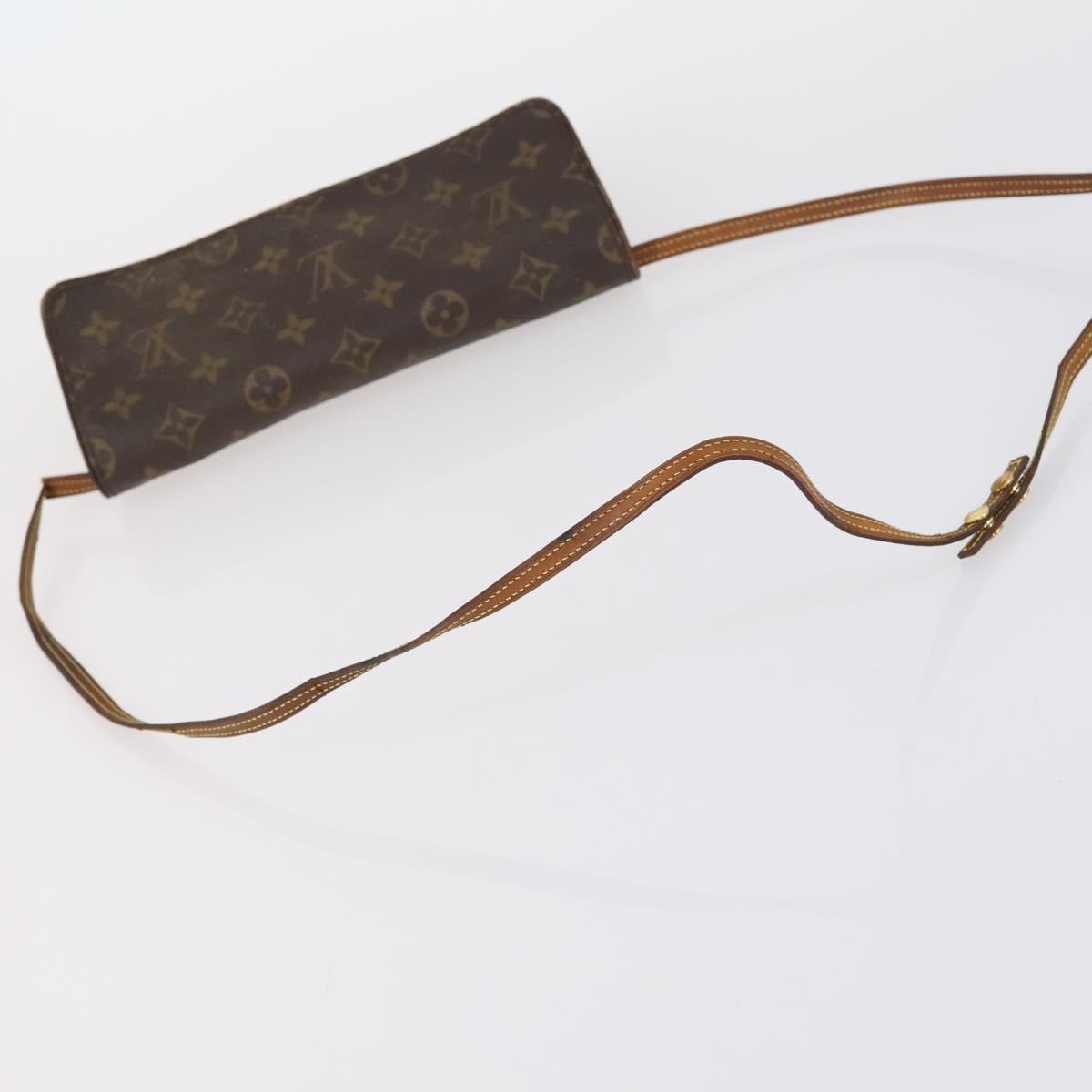 LOUIS VUITTON Monogram Clutch Bag 2Set LV Auth BA6919