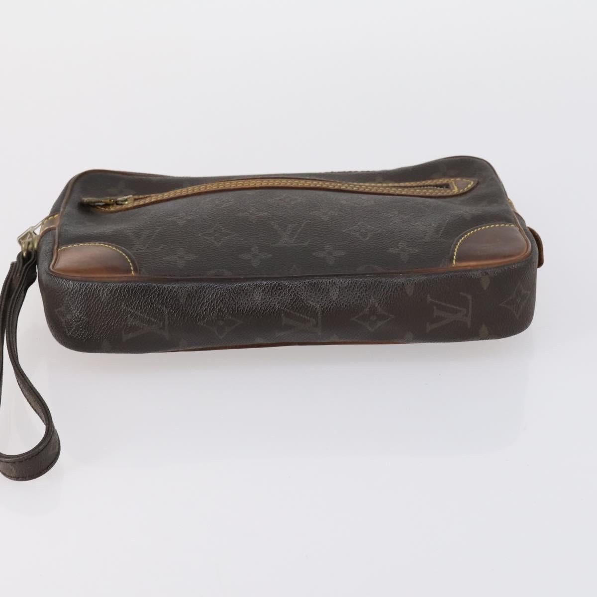 LOUIS VUITTON Monogram Clutch Bag 2Set LV Auth BA6919