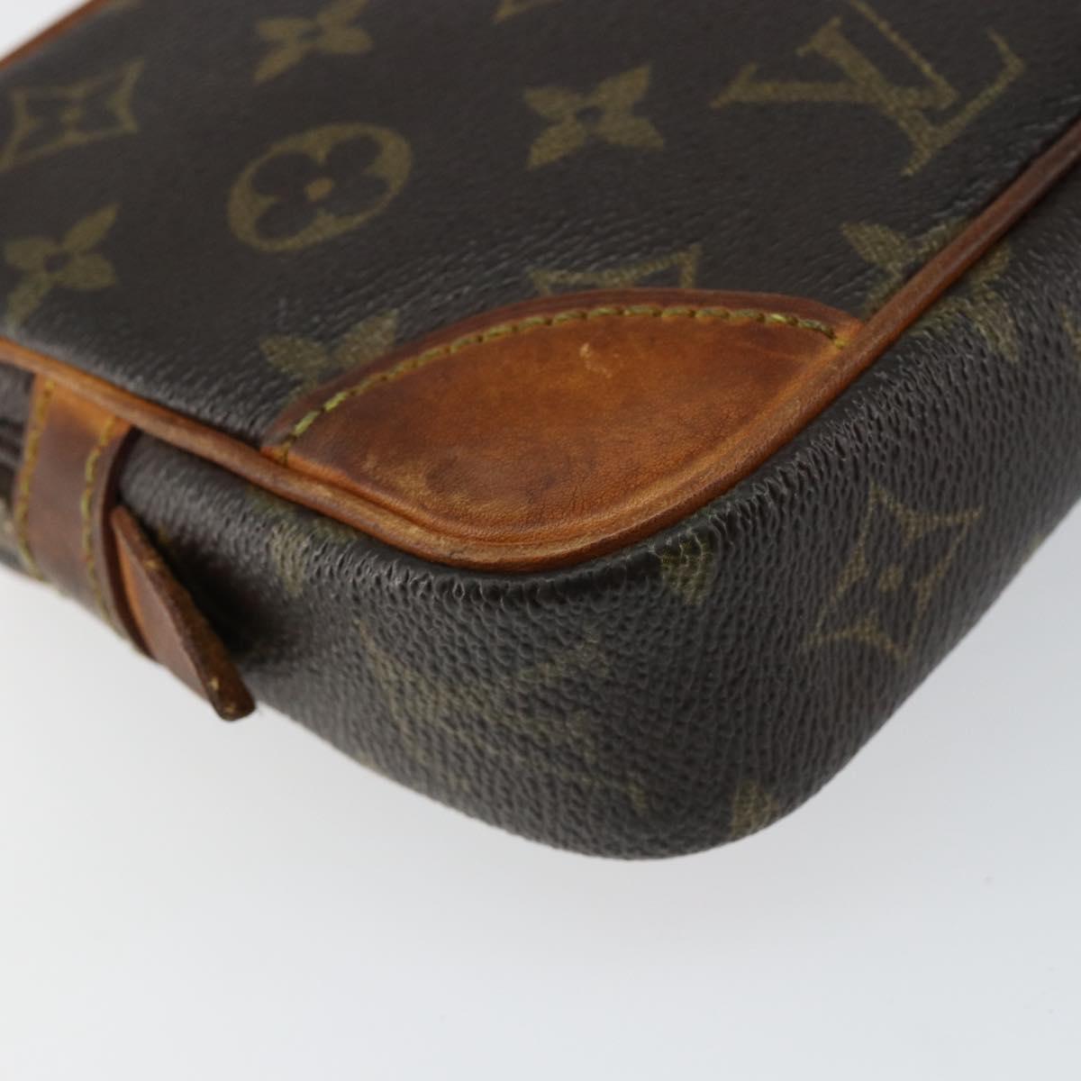 LOUIS VUITTON Monogram Marly Dragonne PM Clutch Bag M51827 LV Auth BA6921