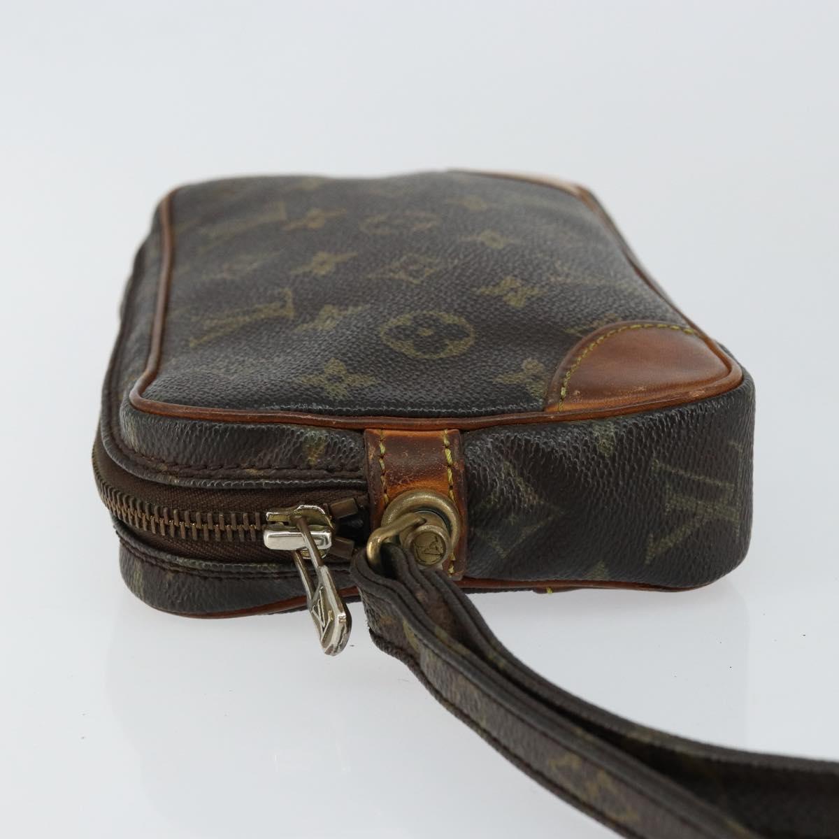 LOUIS VUITTON Monogram Marly Dragonne PM Clutch Bag M51827 LV Auth BA6921