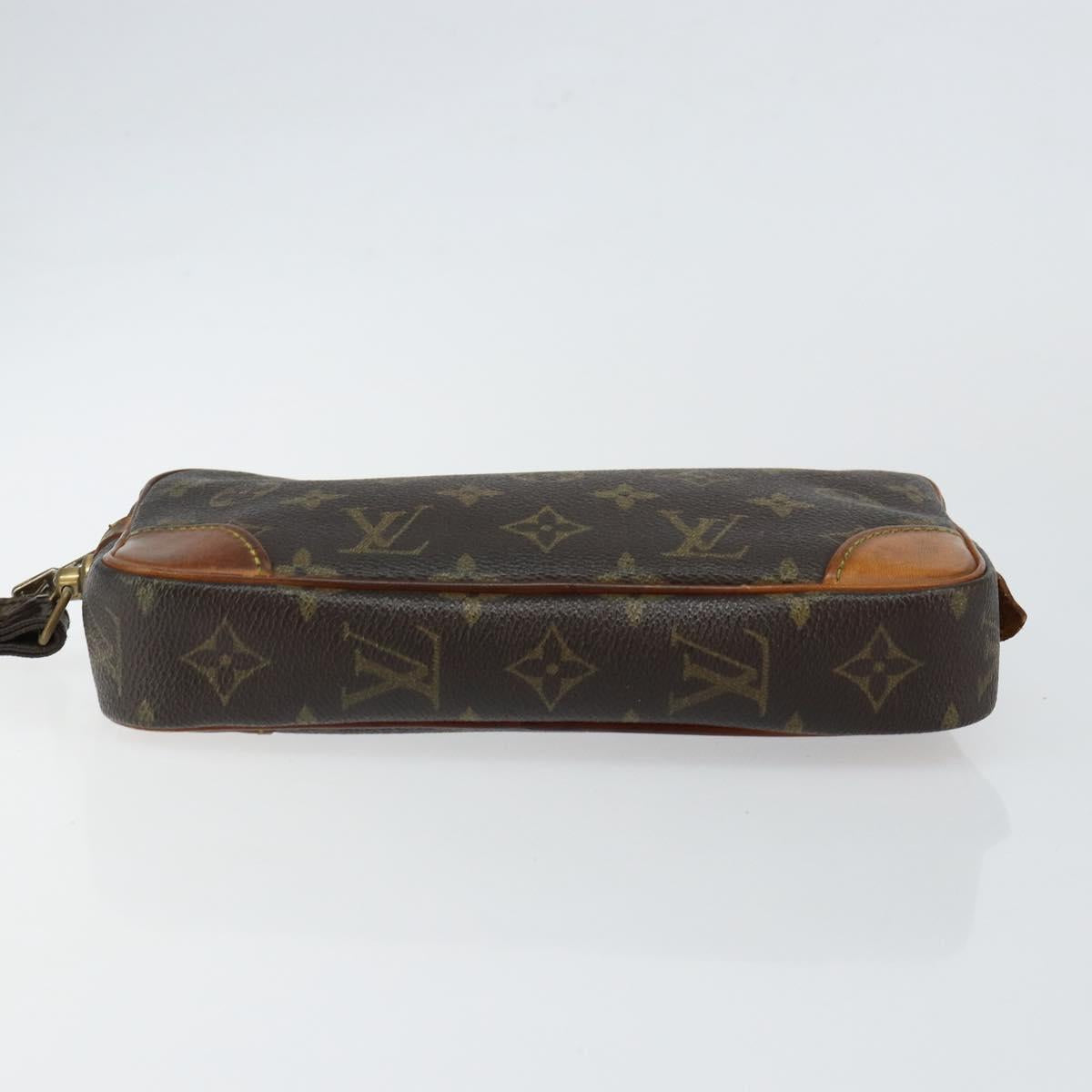 LOUIS VUITTON Monogram Marly Dragonne PM Clutch Bag M51827 LV Auth BA6921