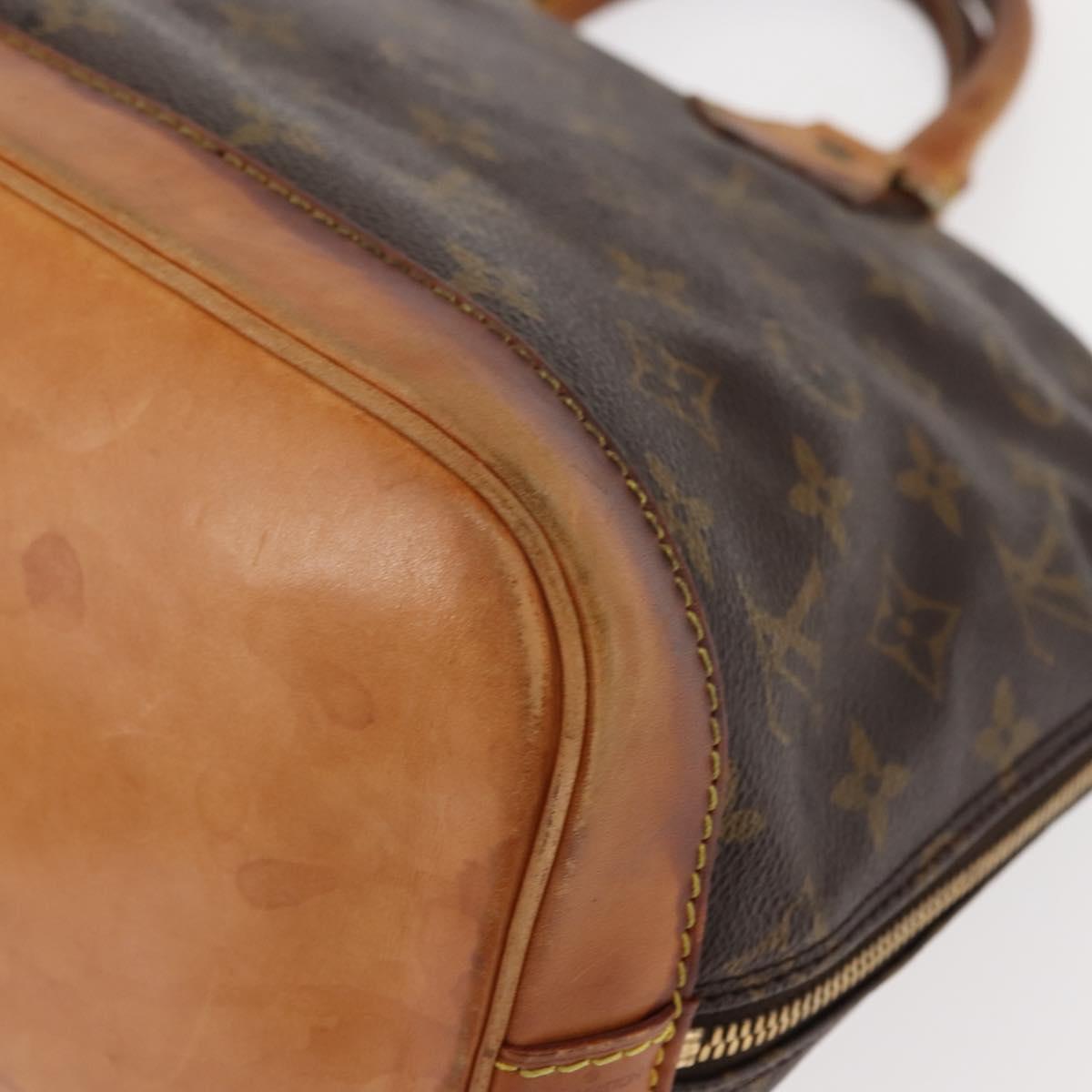 LOUIS VUITTON Monogram Alma Hand Bag M51130 LV Auth BA6923