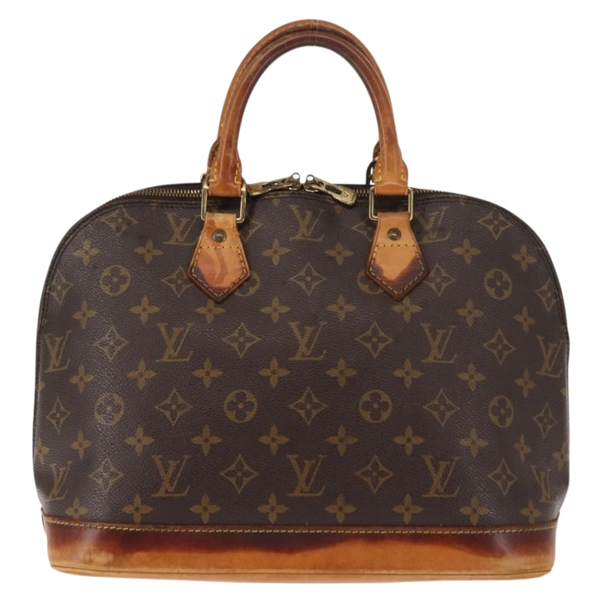 LOUIS VUITTON Monogram Alma Hand Bag M51130 LV Auth BA6923