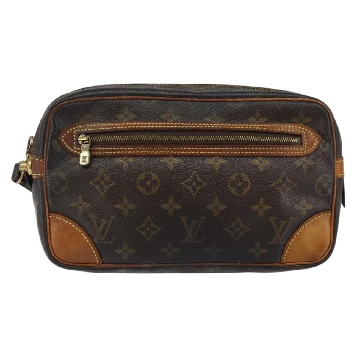 LOUIS VUITTON Monogram Marly Dragonne GM Clutch Bag M51825 LV Auth BA6925