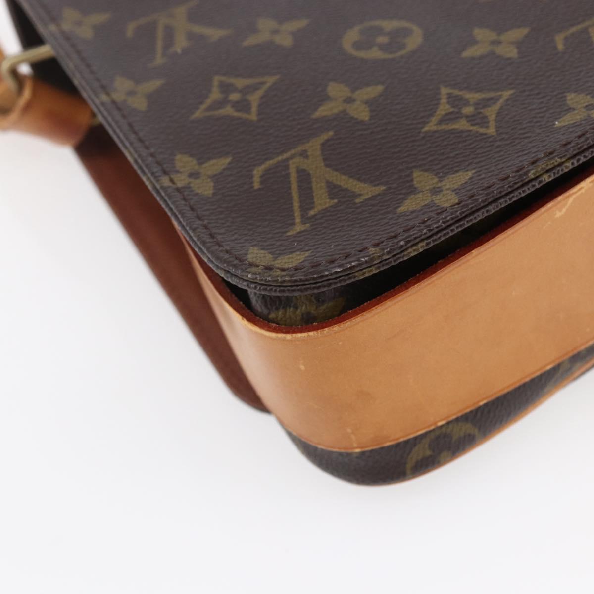 LOUIS VUITTON Monogram Cartouchiere MM Shoulder Bag M51253 LV Auth BA6928