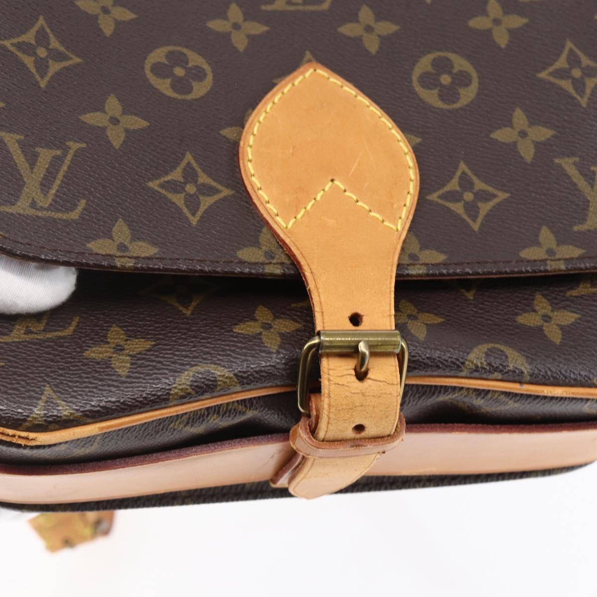 LOUIS VUITTON Monogram Cartouchiere MM Shoulder Bag M51253 LV Auth BA6928