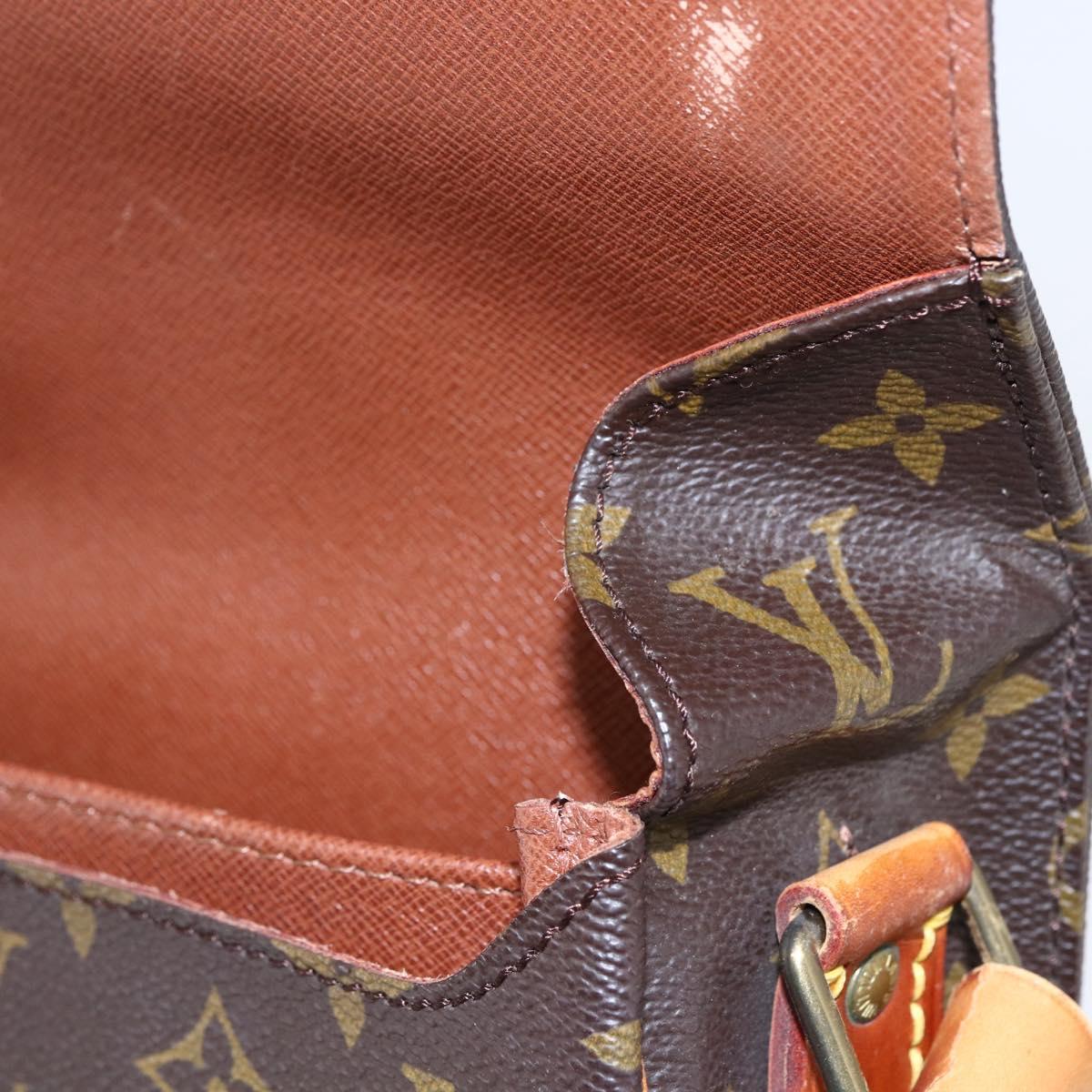 LOUIS VUITTON Monogram Cartouchiere MM Shoulder Bag M51253 LV Auth BA6928