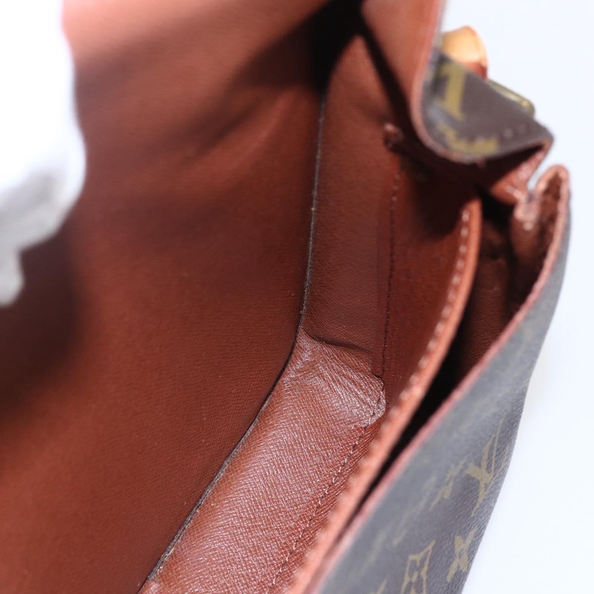 LOUIS VUITTON Monogram Cartouchiere MM Shoulder Bag M51253 LV Auth BA6928