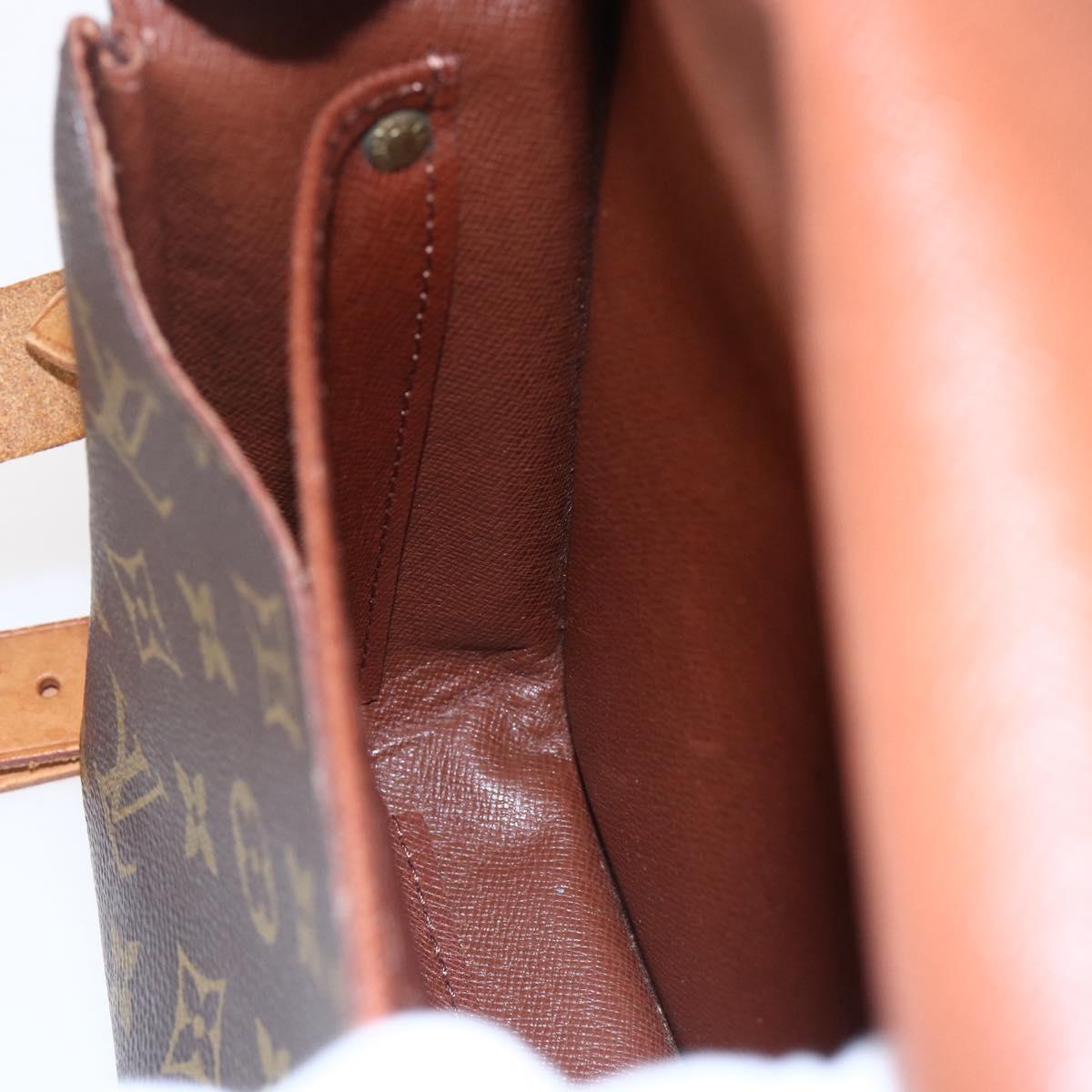 LOUIS VUITTON Monogram Cartouchiere MM Shoulder Bag M51253 LV Auth BA6928