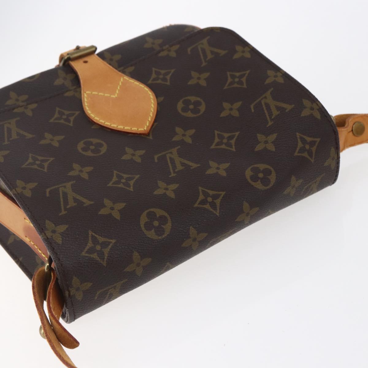 LOUIS VUITTON Monogram Cartouchiere MM Shoulder Bag M51253 LV Auth BA6928