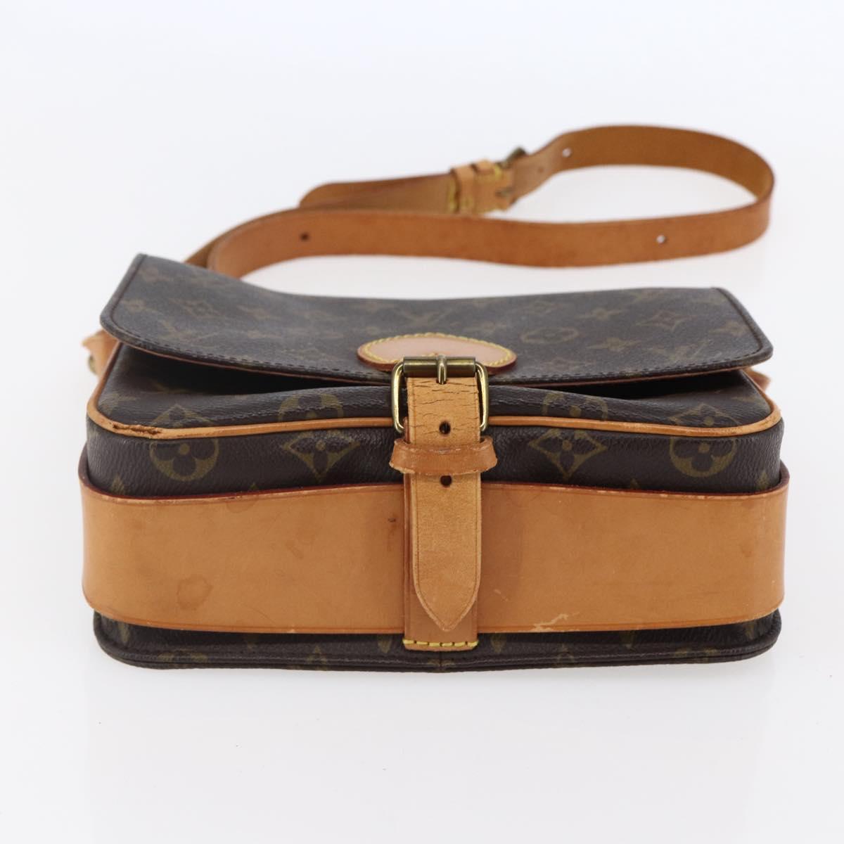 LOUIS VUITTON Monogram Cartouchiere MM Shoulder Bag M51253 LV Auth BA6928