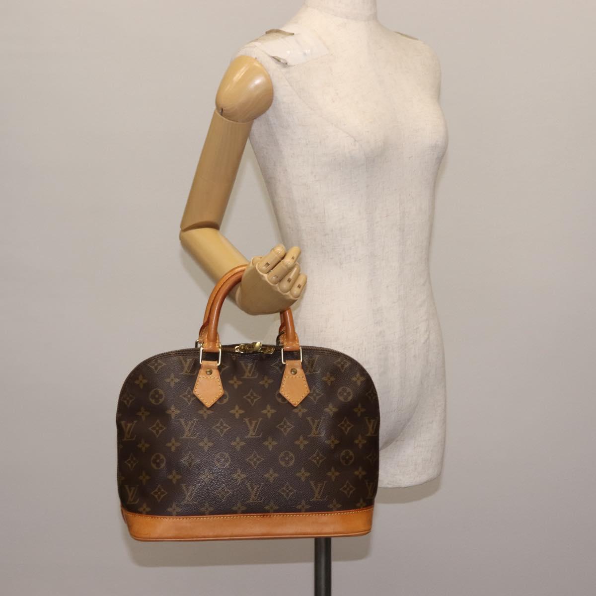 LOUIS VUITTON Monogram Alma Hand Bag M51130 LV Auth BA6936