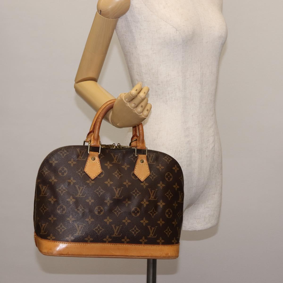 LOUIS VUITTON Monogram Alma Hand Bag M51130 LV Auth BA6941