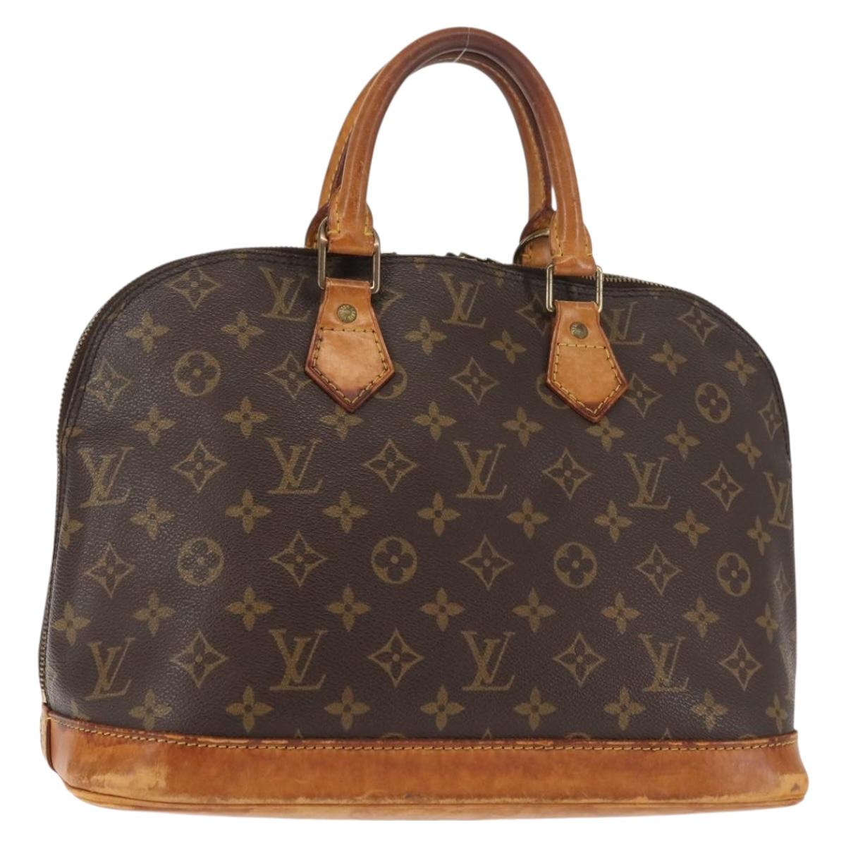 LOUIS VUITTON Monogram Alma Hand Bag M51130 LV Auth BA6942
