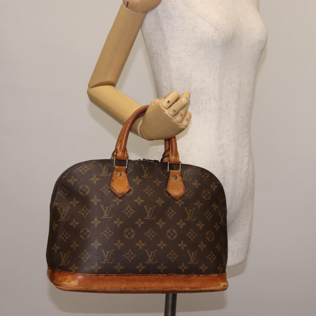 LOUIS VUITTON Monogram Alma Hand Bag M51130 LV Auth BA6942