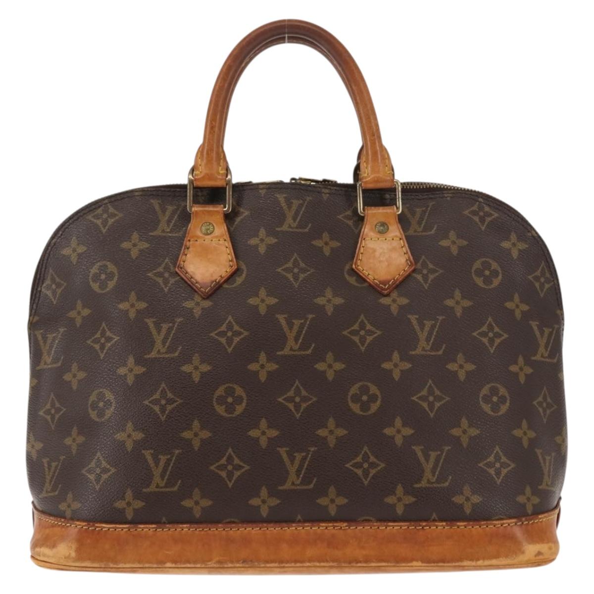 LOUIS VUITTON Monogram Alma Hand Bag M51130 LV Auth BA6942