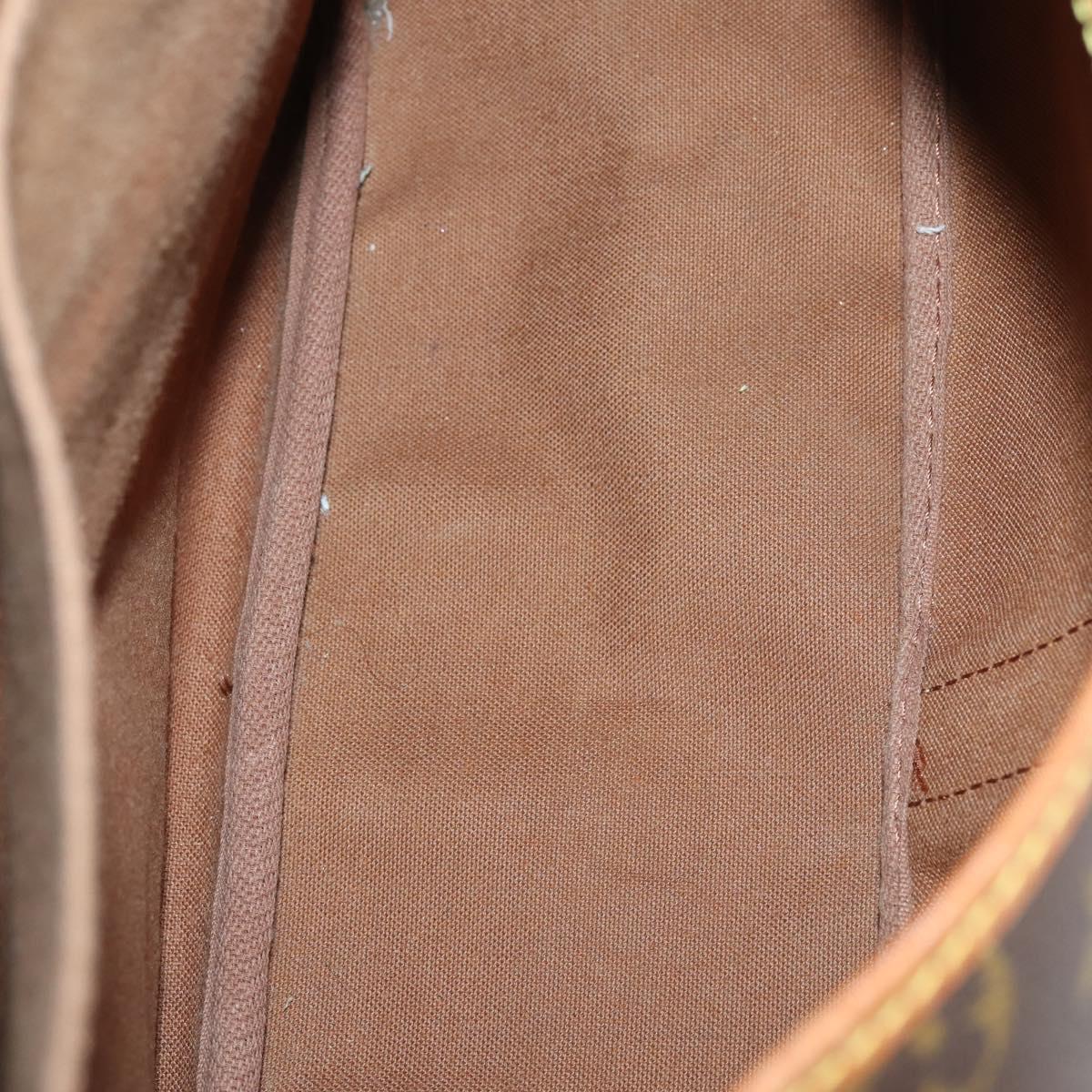 LOUIS VUITTON Monogram Saumur 35 Shoulder Bag M42254 LV Auth BA6948