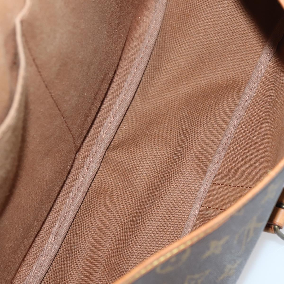 LOUIS VUITTON Monogram Saumur 35 Shoulder Bag M42254 LV Auth BA6948