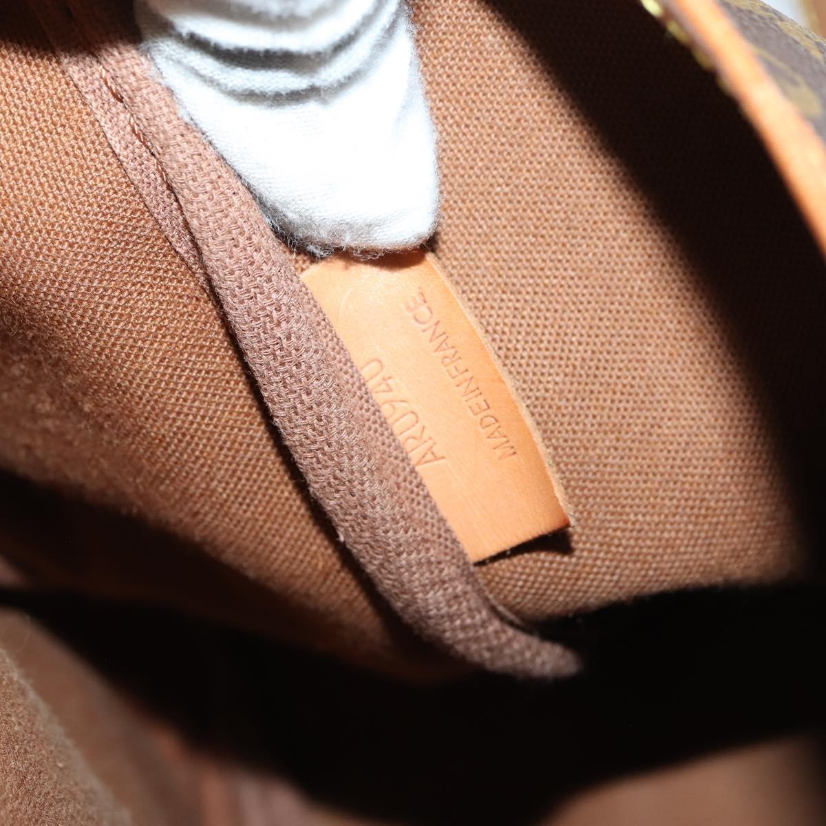 LOUIS VUITTON Monogram Saumur 35 Shoulder Bag M42254 LV Auth BA6948