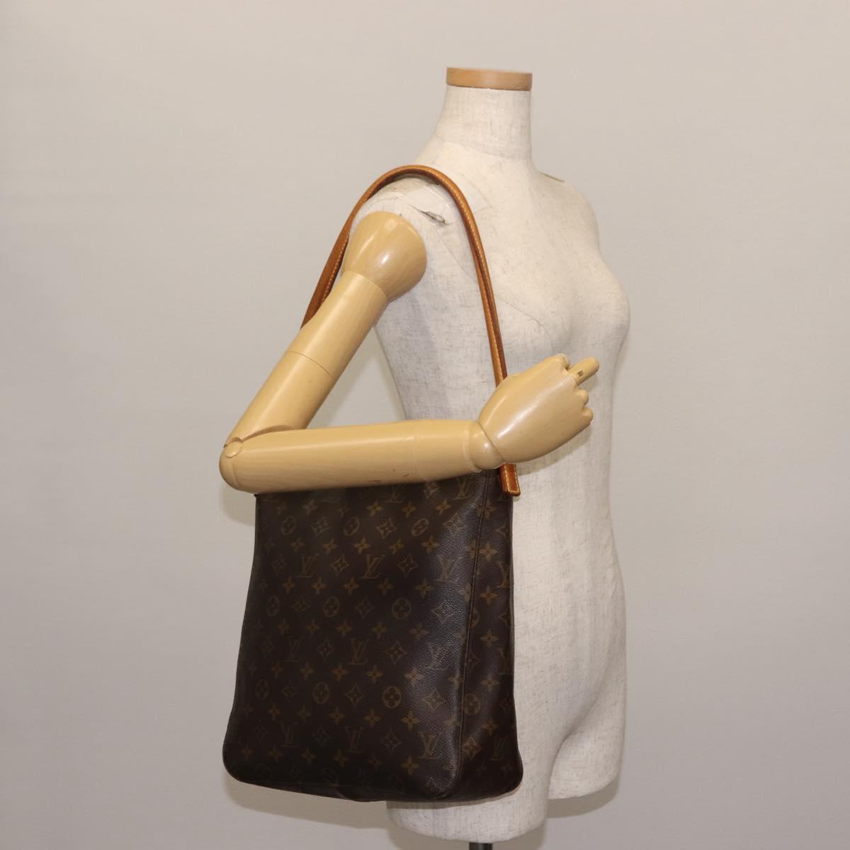 LOUIS VUITTON Monogram Looping GM Shoulder Bag M51145 LV Auth BA6953