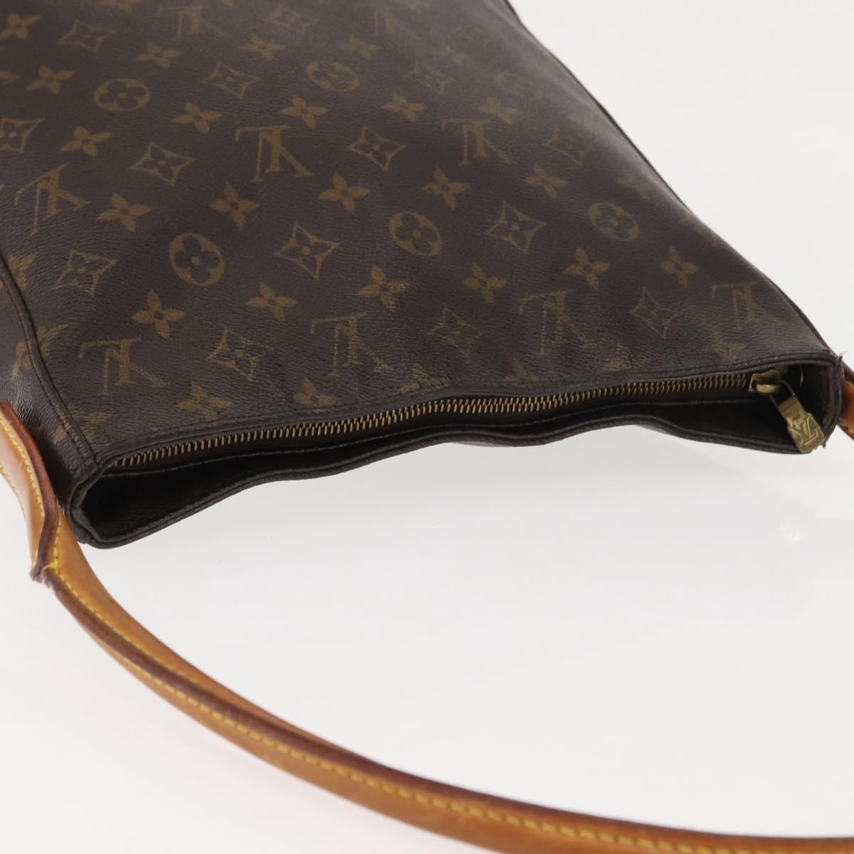 LOUIS VUITTON Monogram Looping GM Shoulder Bag M51145 LV Auth BA6953