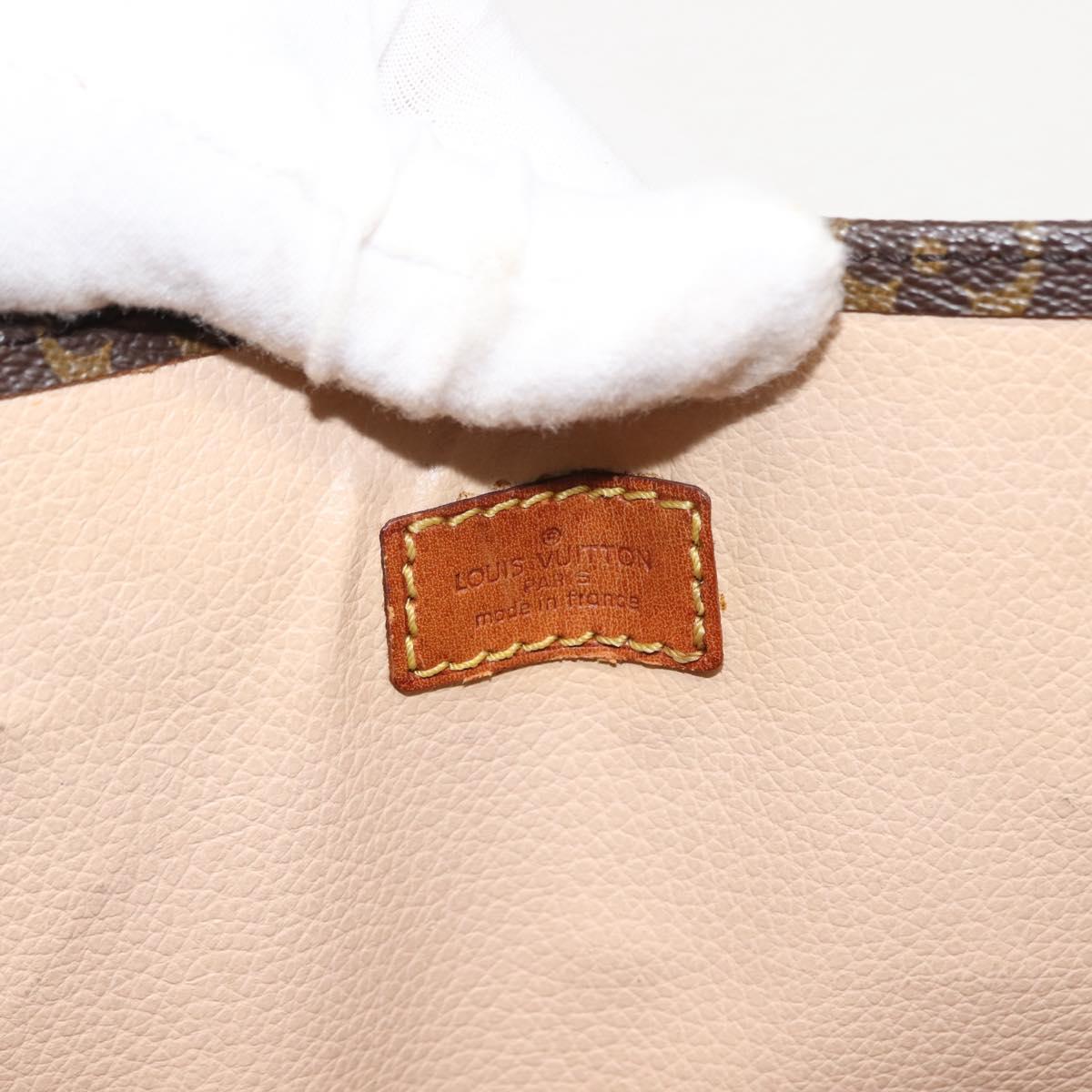 LOUIS VUITTON Monogram Sac Plat Hand Bag M51140 LV Auth BA6954
