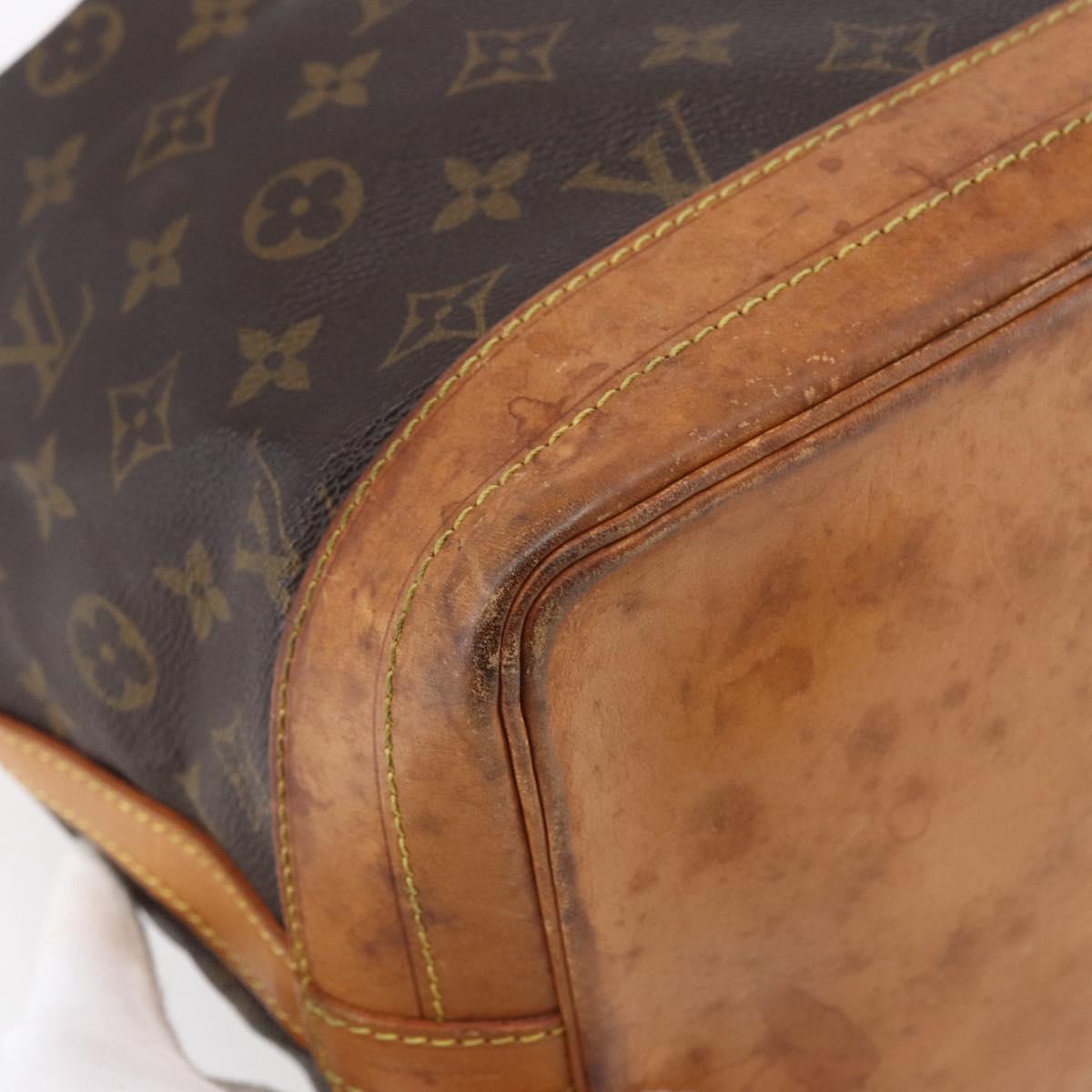 LOUIS VUITTON Monogram Noe Shoulder Bag M42224 LV Auth BA6956