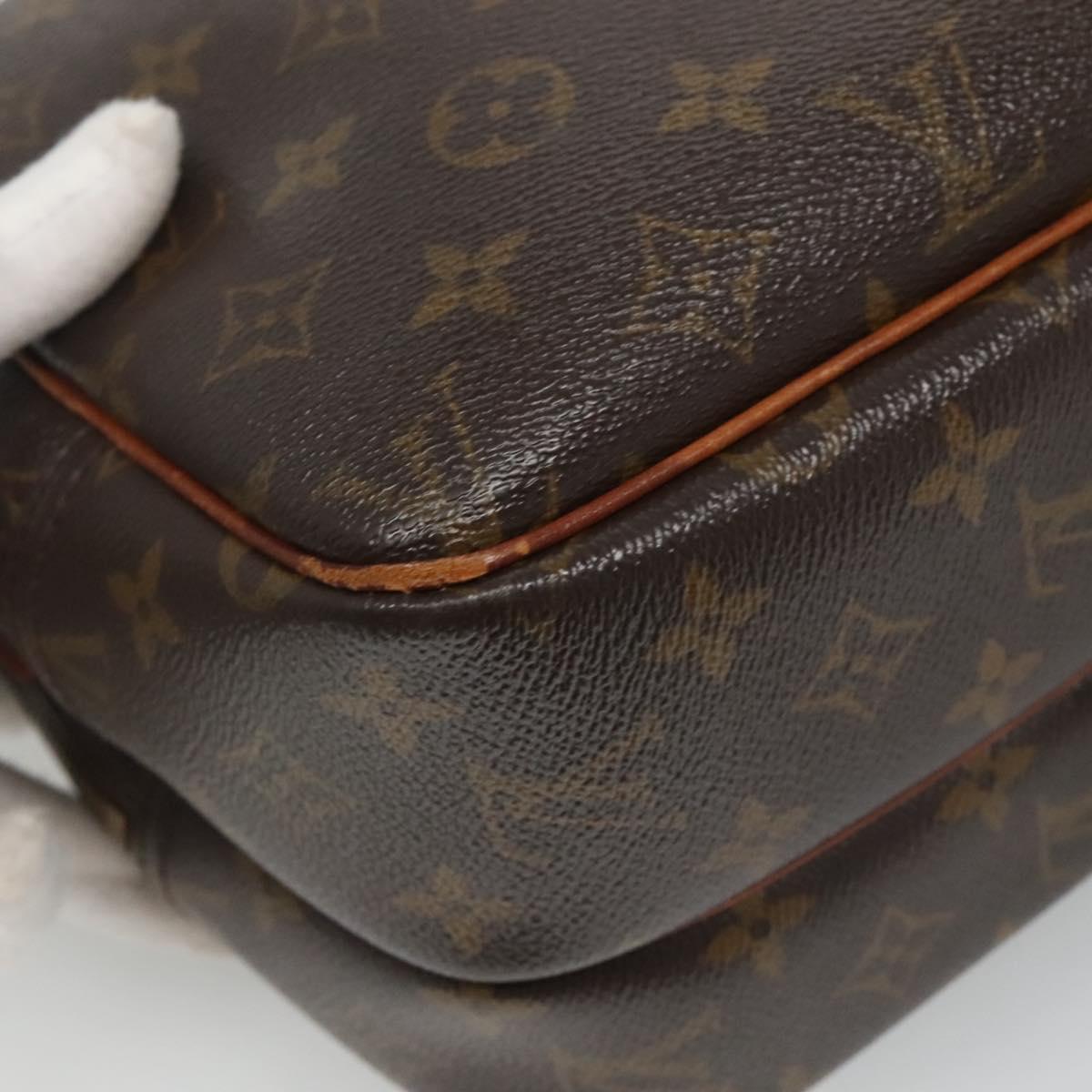 LOUIS VUITTON Monogram Reporter PM Shoulder Bag M45254 LV Auth BA696