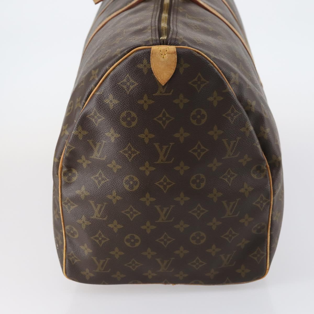 LOUIS VUITTON Monogram Keepall 60 Boston Bag M41422 LV Auth BA6961
