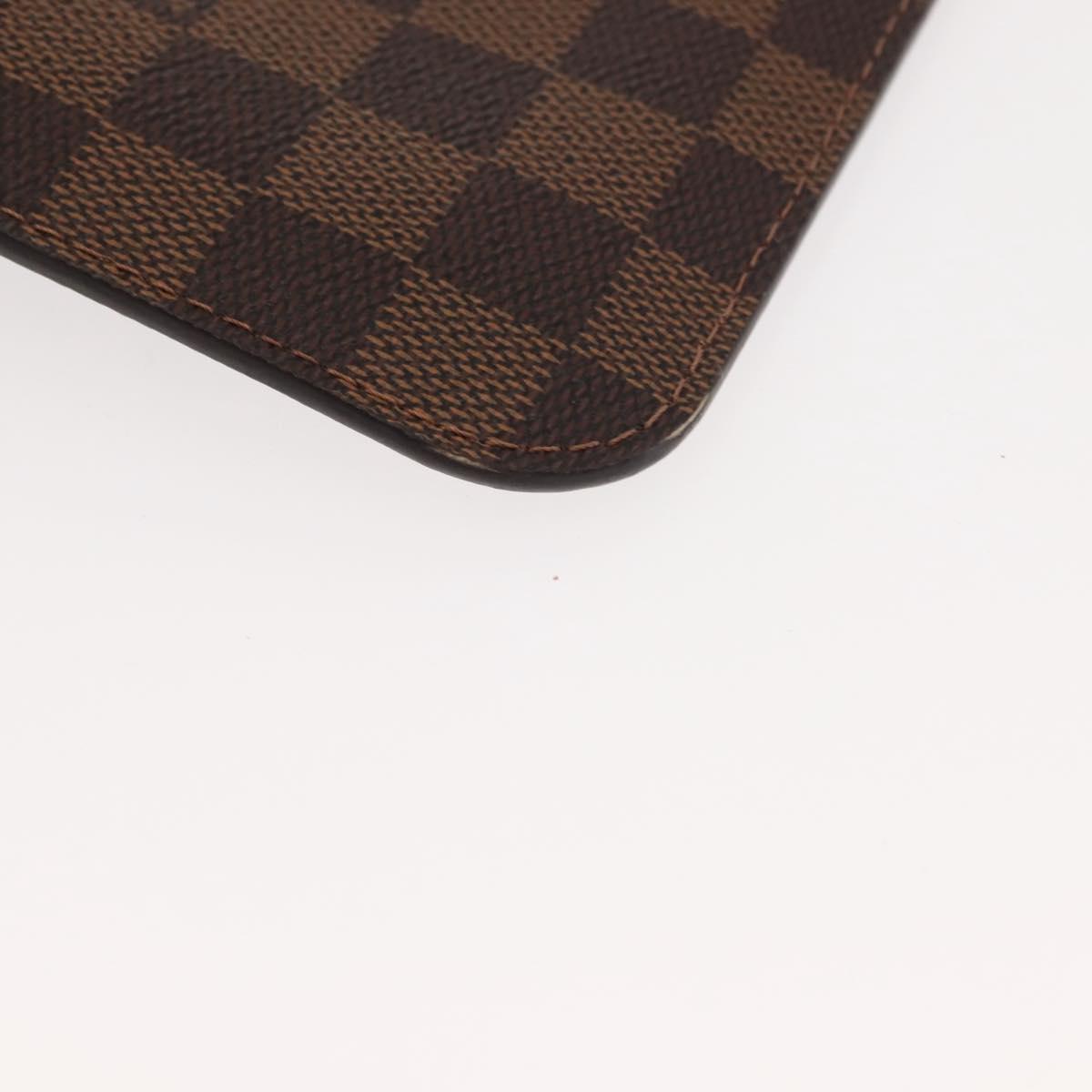 LOUIS VUITTON Damier Ebene Neverfull MM Pouch Accessory Pouch LV Auth BA6975