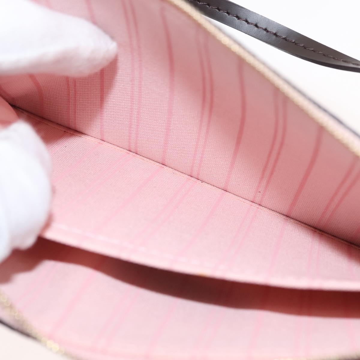 LOUIS VUITTON Damier Ebene Neverfull MM Pouch Accessory Pouch LV Auth BA6975