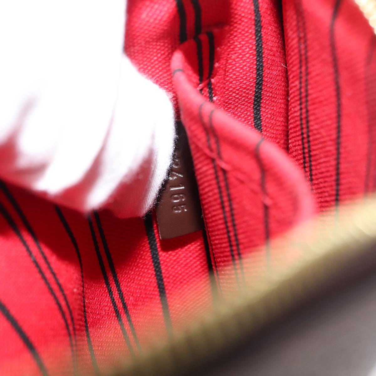 LOUIS VUITTON Damier Ebene Neverfull MM Pouch Accessory Pouch LV Auth BA6976