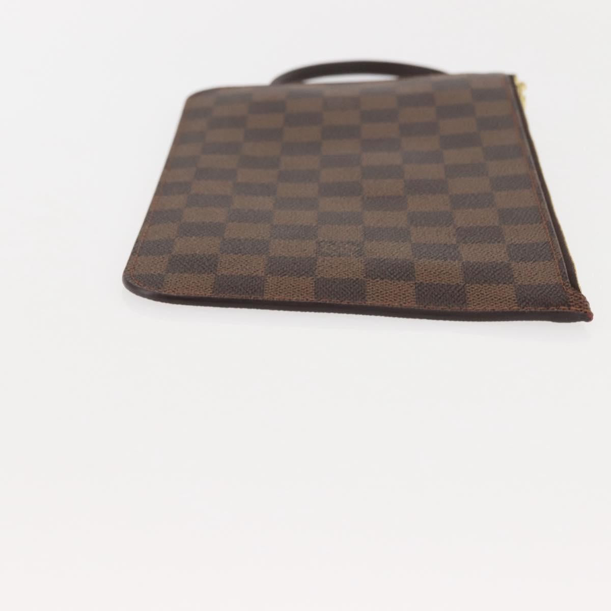 LOUIS VUITTON Damier Ebene Neverfull MM Pouch Accessory Pouch LV Auth BA6976