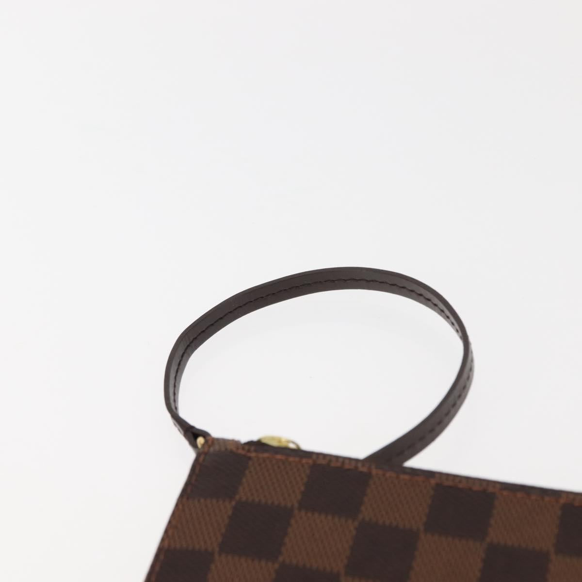LOUIS VUITTON Damier Ebene Neverfull MM Pouch Accessory Pouch LV Auth BA6976