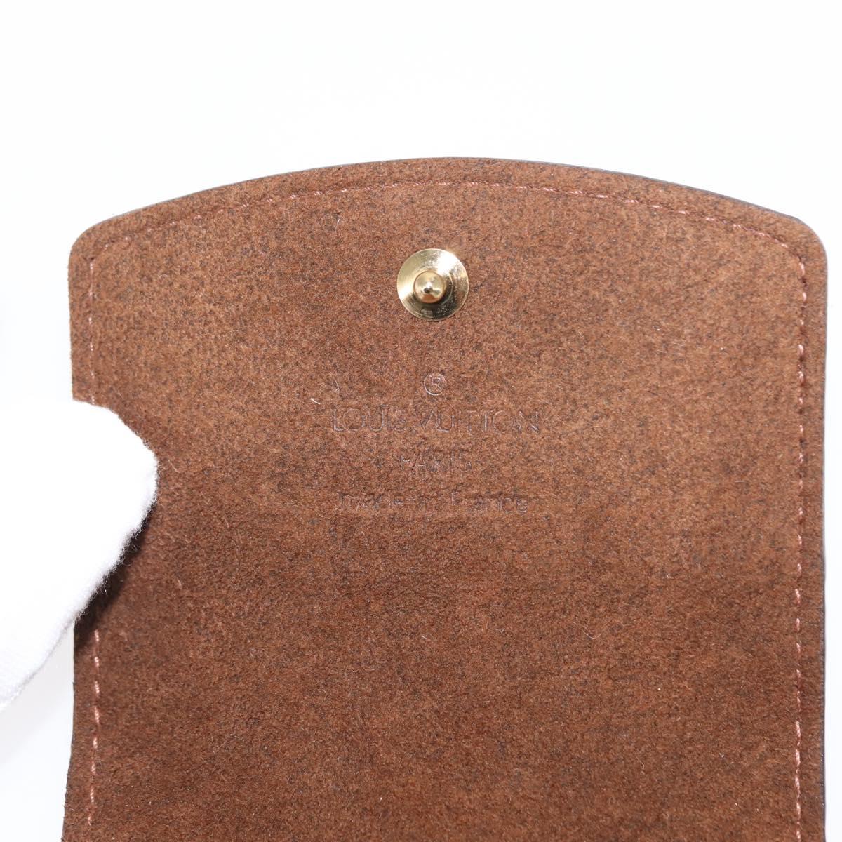 LOUIS VUITTON Damier Ebene Cuff Case Ag925 Silver LV Auth BA6977