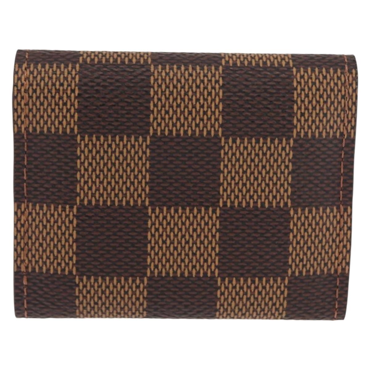 LOUIS VUITTON Damier Ebene Cuff Case Ag925 Silver LV Auth BA6977