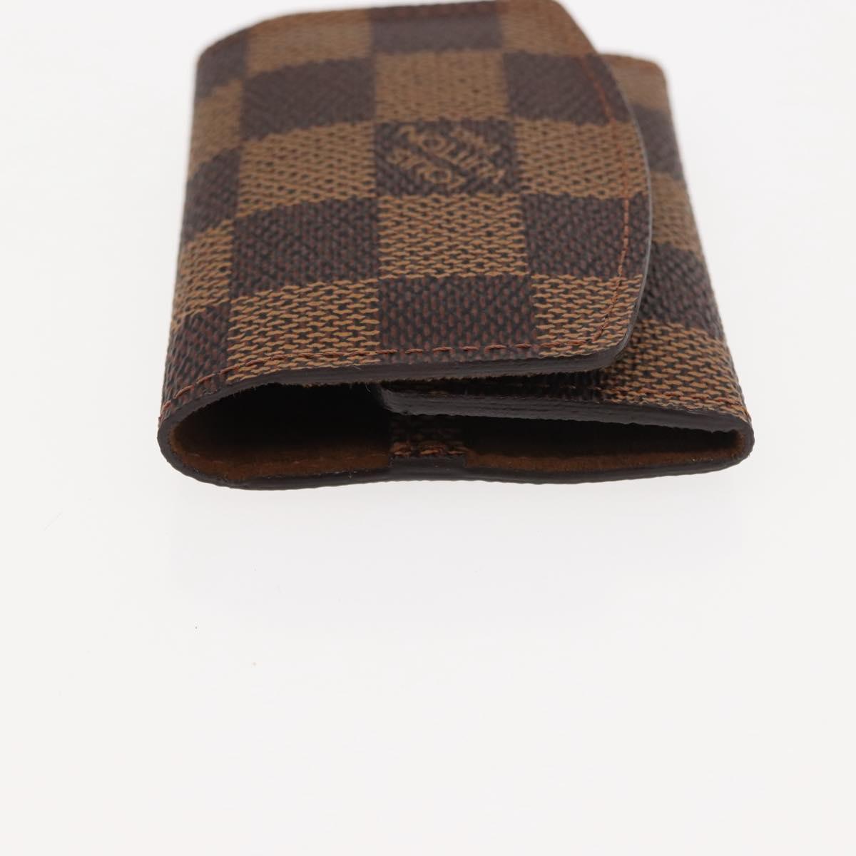 LOUIS VUITTON Damier Ebene Cuff Case Ag925 Silver LV Auth BA6977