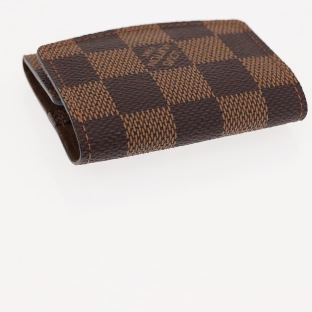 LOUIS VUITTON Damier Ebene Cuff Case Ag925 Silver LV Auth BA6977