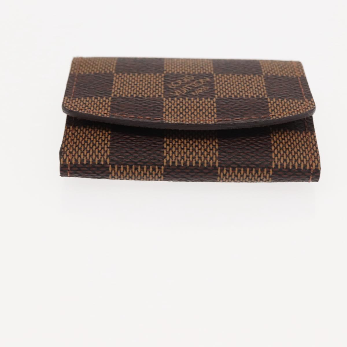 LOUIS VUITTON Damier Ebene Cuff Case Ag925 Silver LV Auth BA6977