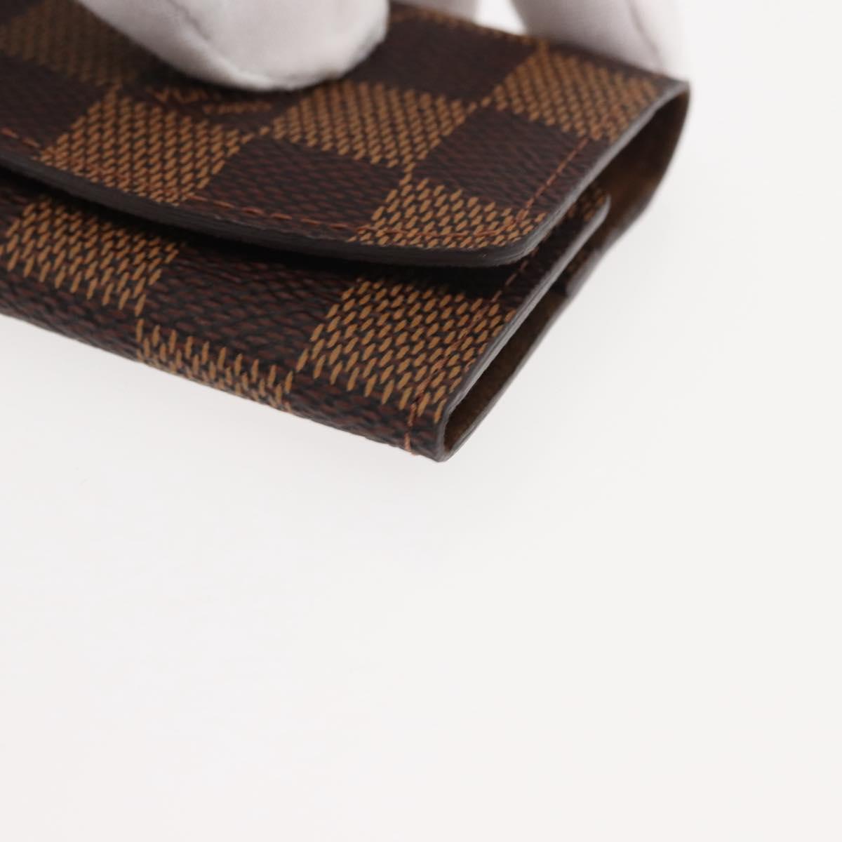 LOUIS VUITTON Damier Ebene Cuff Case Ag925 Silver LV Auth BA6977